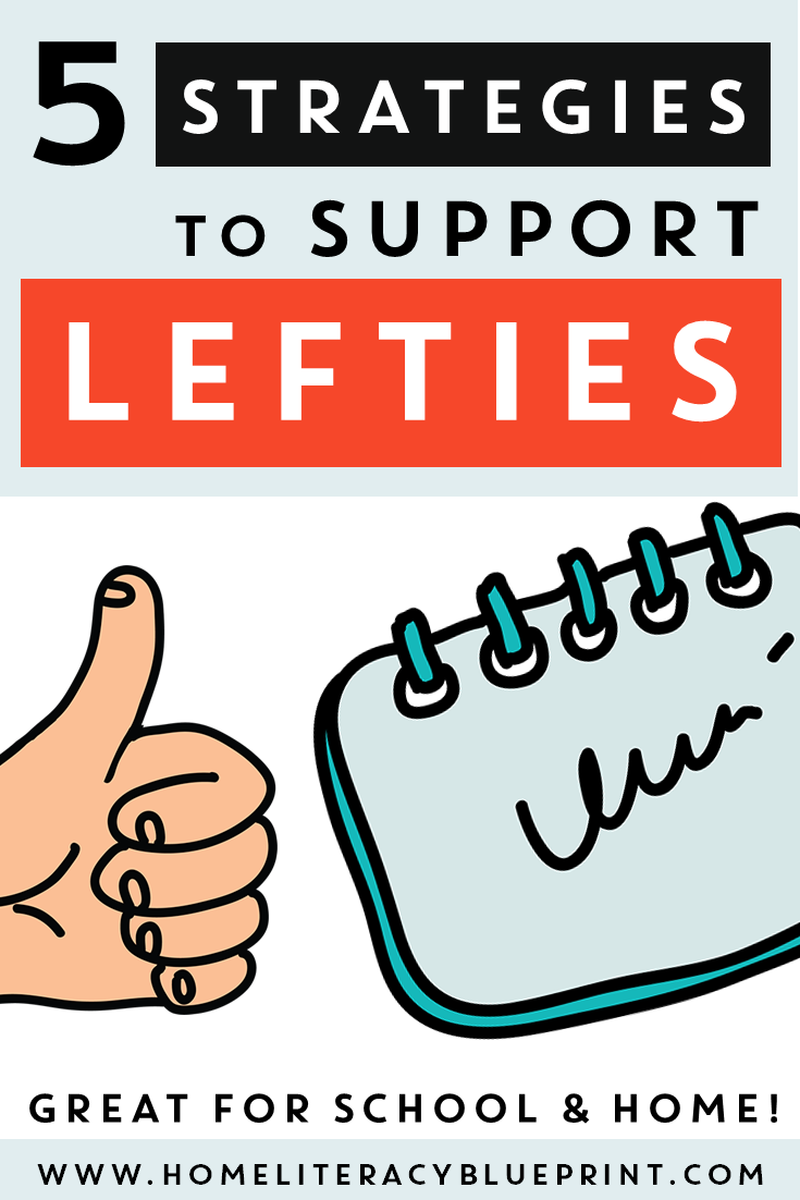 Strategies to support left-handed students.
