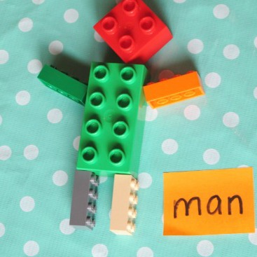 LEGO Spelling Race-Around Game