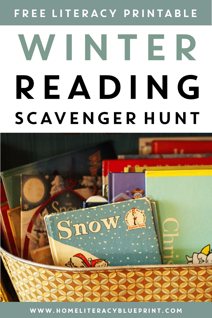 Winter Reading Scavenger Hunt #freeprintable
